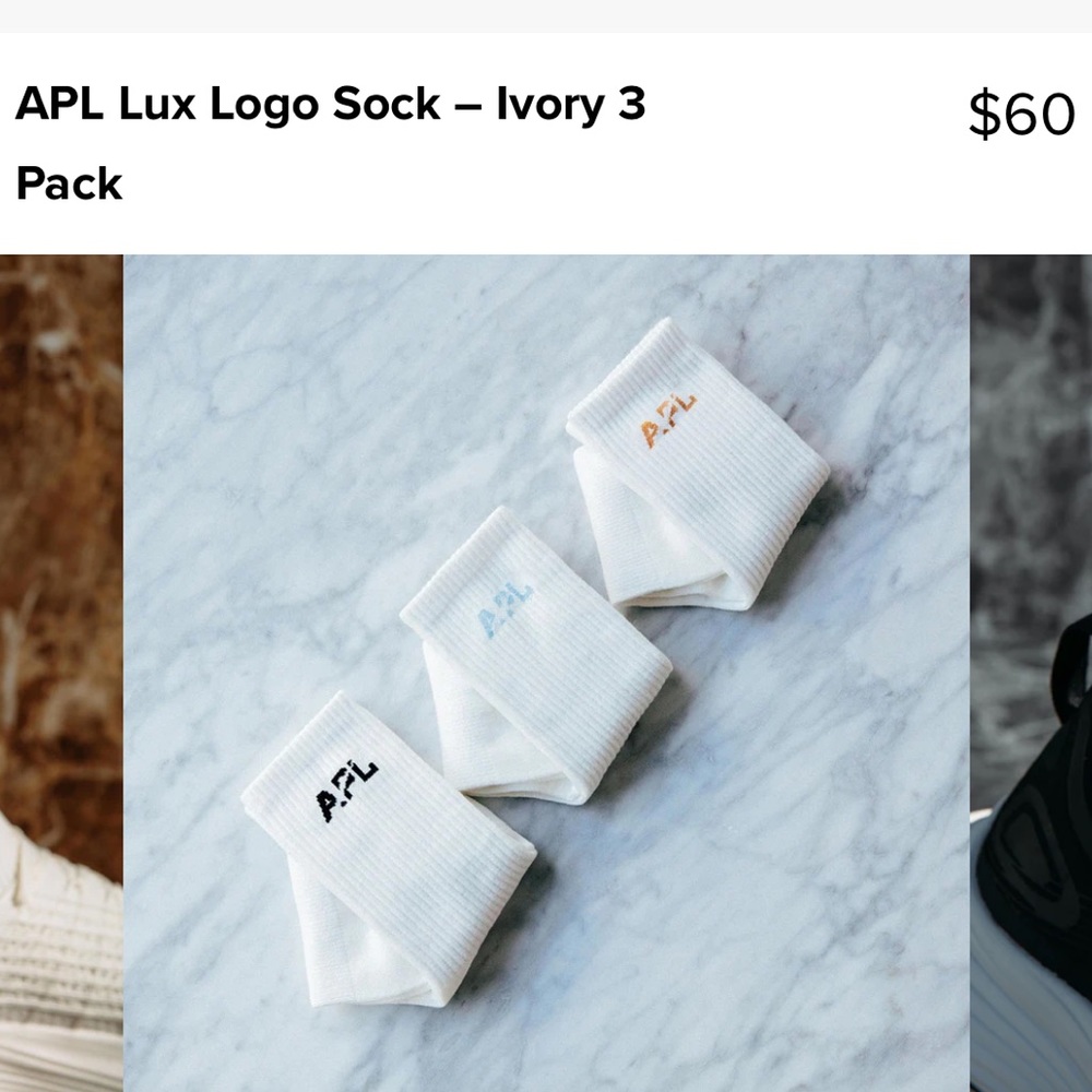APL Lux Logo Sock - 3 Pack
